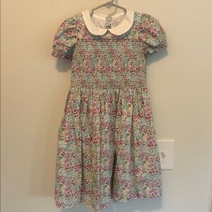 Janie and Jack Floral Dress with White Collar